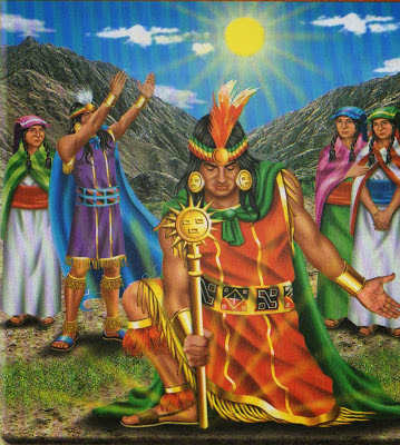Ayar Manco, su hermano y las mujeres al llegar al Cusco
